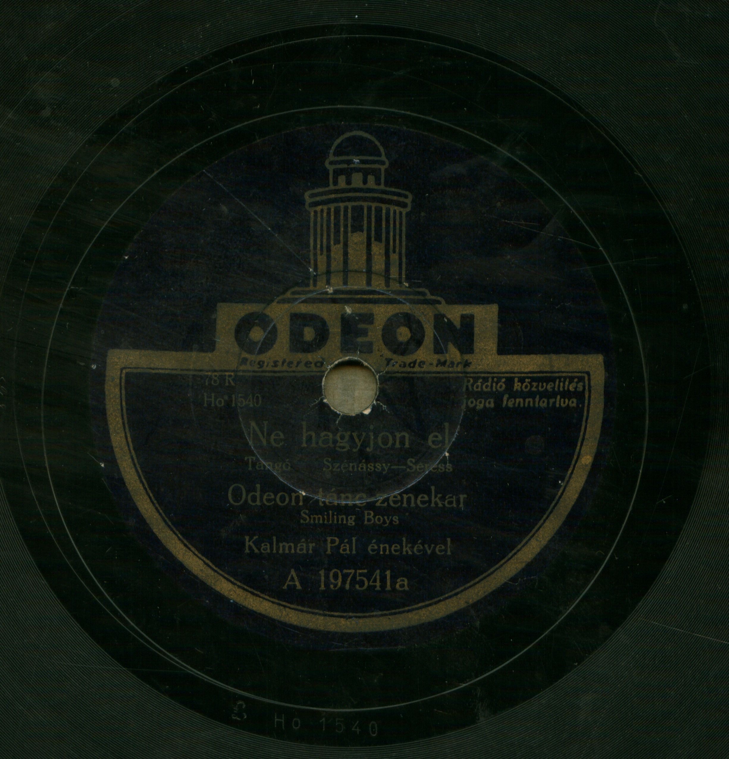 Odeon tánc-zenekar Smiling Boys